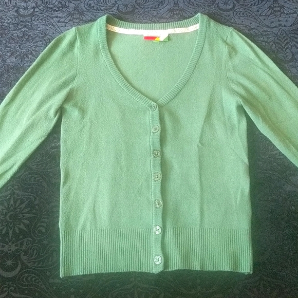 Modcloth Green Sweater 3/4 sleeve - Picture 1 of 5